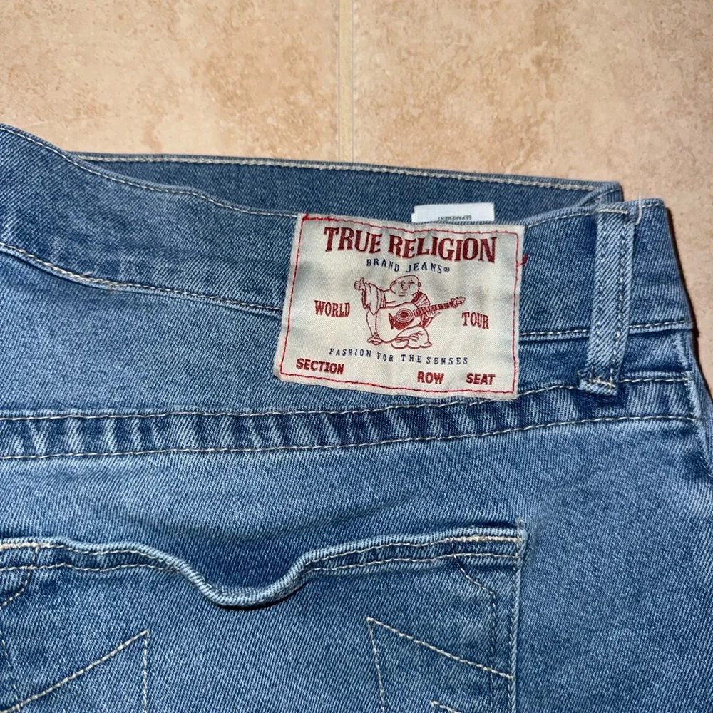 True Religion Blue Denim Shorts 36